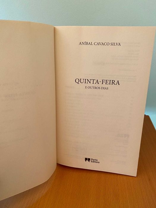 Quinta-feira e Outros Dias - Aníbal Cavaco Silva