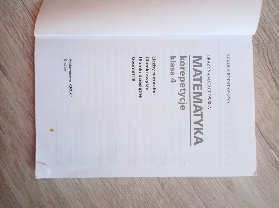 Matematyka. Kl.4 korepetycje