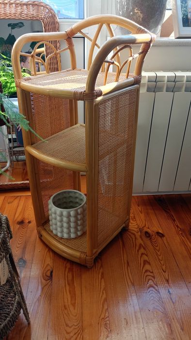 Stolik bambusowy boho vintage piękny