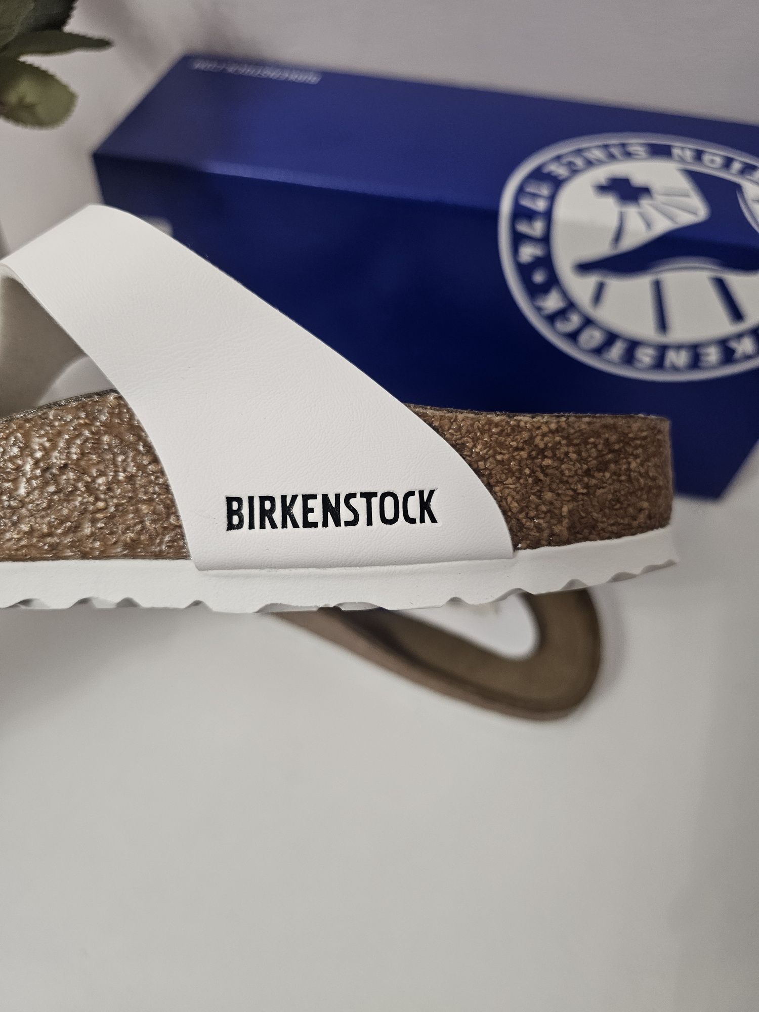 Birkenstock Gizeh japonki białe 37 regular fit