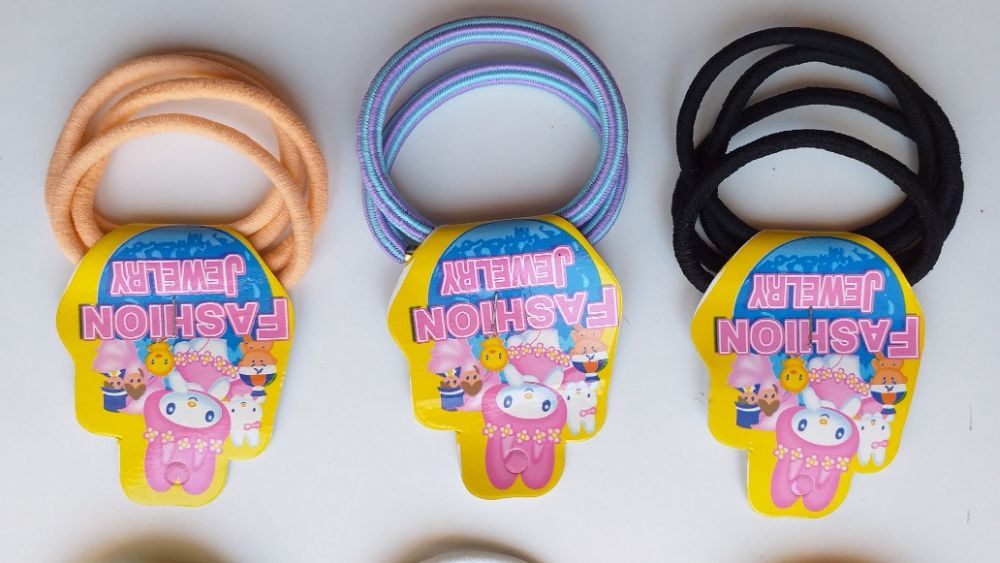 6 conjuntos elásticos cabelo Fashion Jewerly - novos - portes incl.