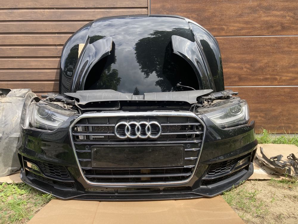 Przod kompletny zderzak maska lampy audi a4 b8 competition ly9t