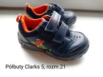 Półbuty, adidasy Clarks 5, rozm.21, świecące podeszwy