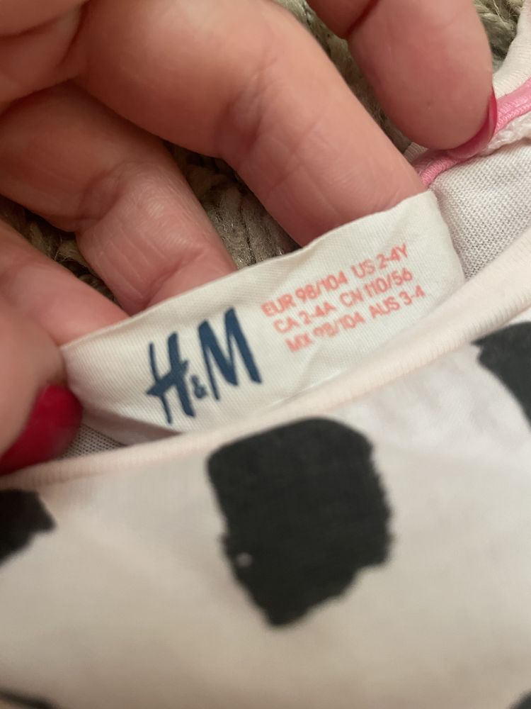 Набір з трьох брендових футболок h&m, zara, f&f 98 см + подарунок