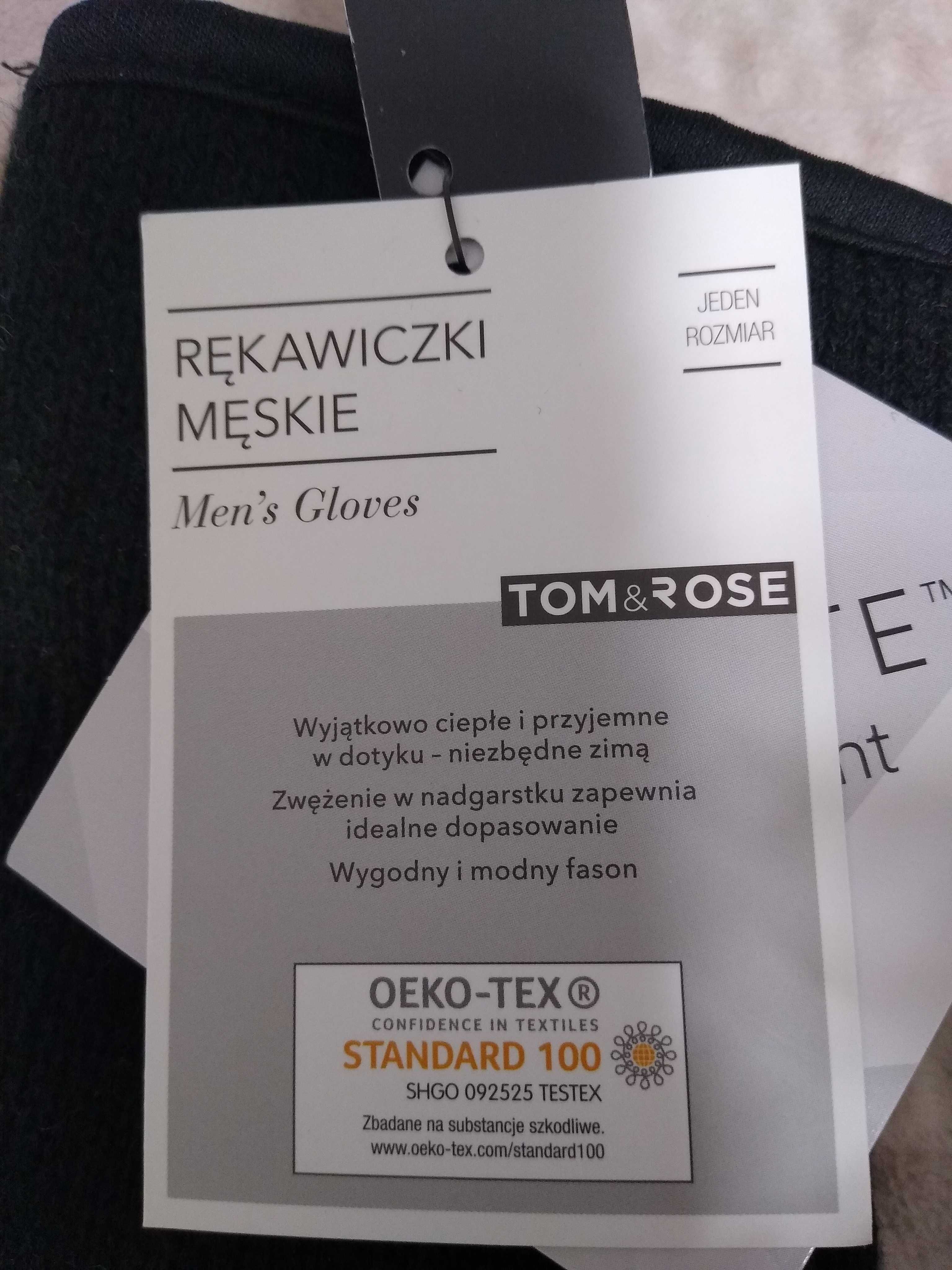 Ciepłe, męskie rękawiczki Tom&Rose Thinsulate One size