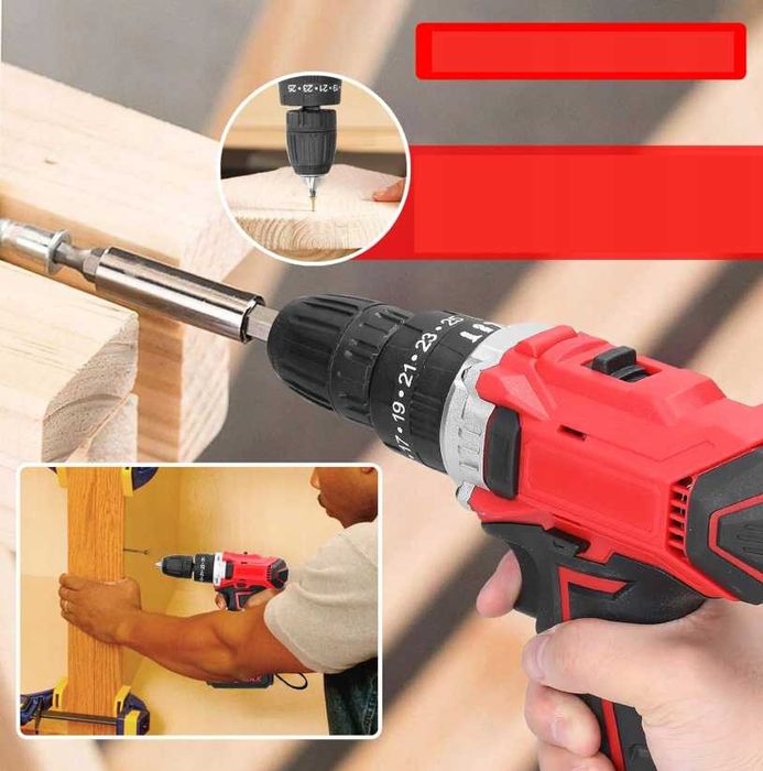 Nowy KLUCZ UDAROWY Wkrętarka Elektryczna Wiertarko-Wkrętarka (GRATIS)