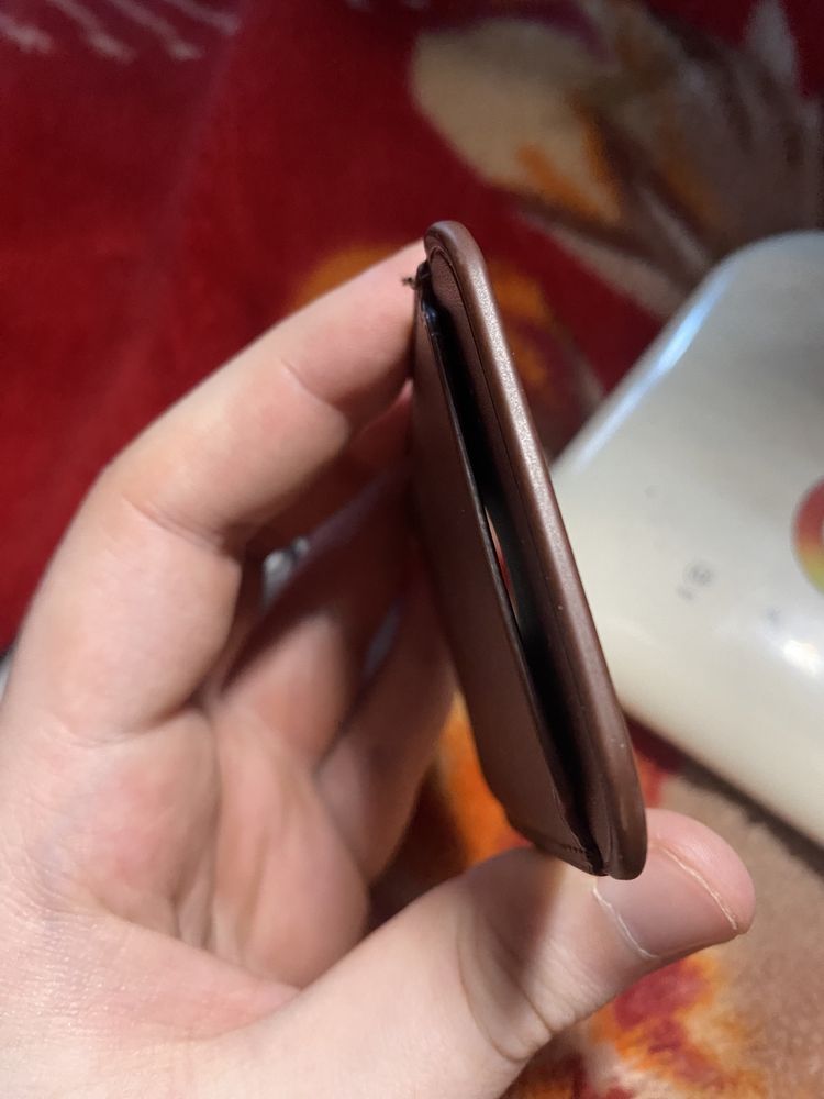 Apple Leather Wallet - кошелек бампер