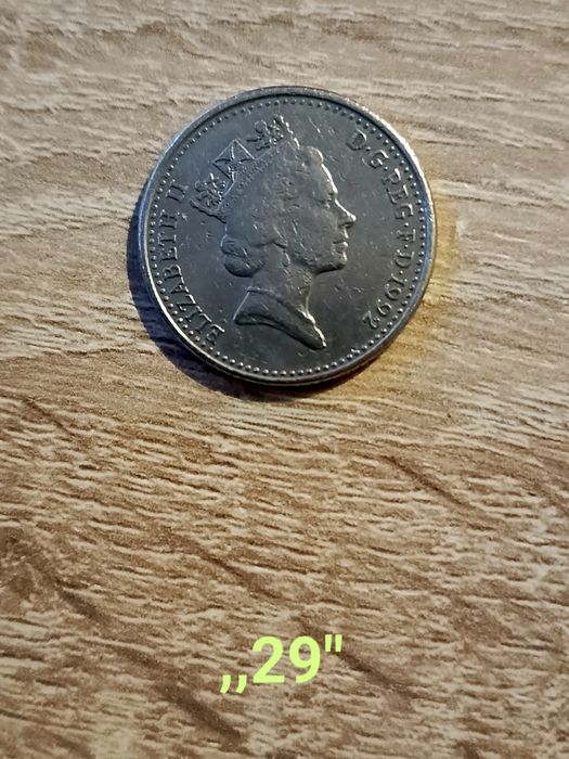 Moneta, Królowa Elżbieta 1992