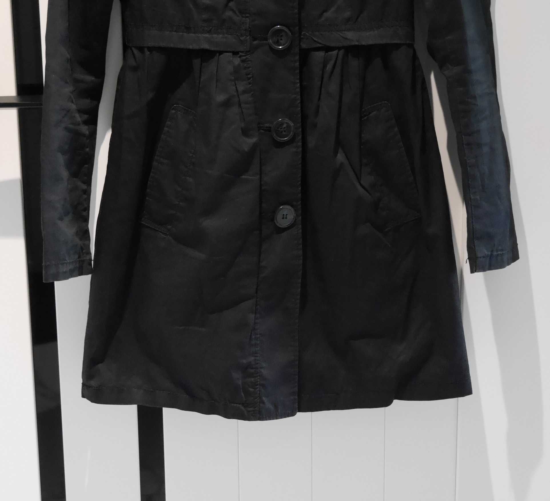 H&M świetny płaszcz prochowiec 34 XS