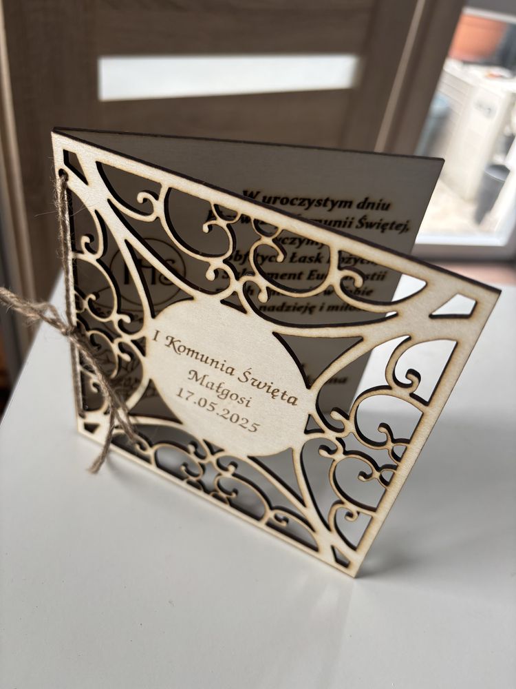 Personalizowane kartki ślub chrzest komunia