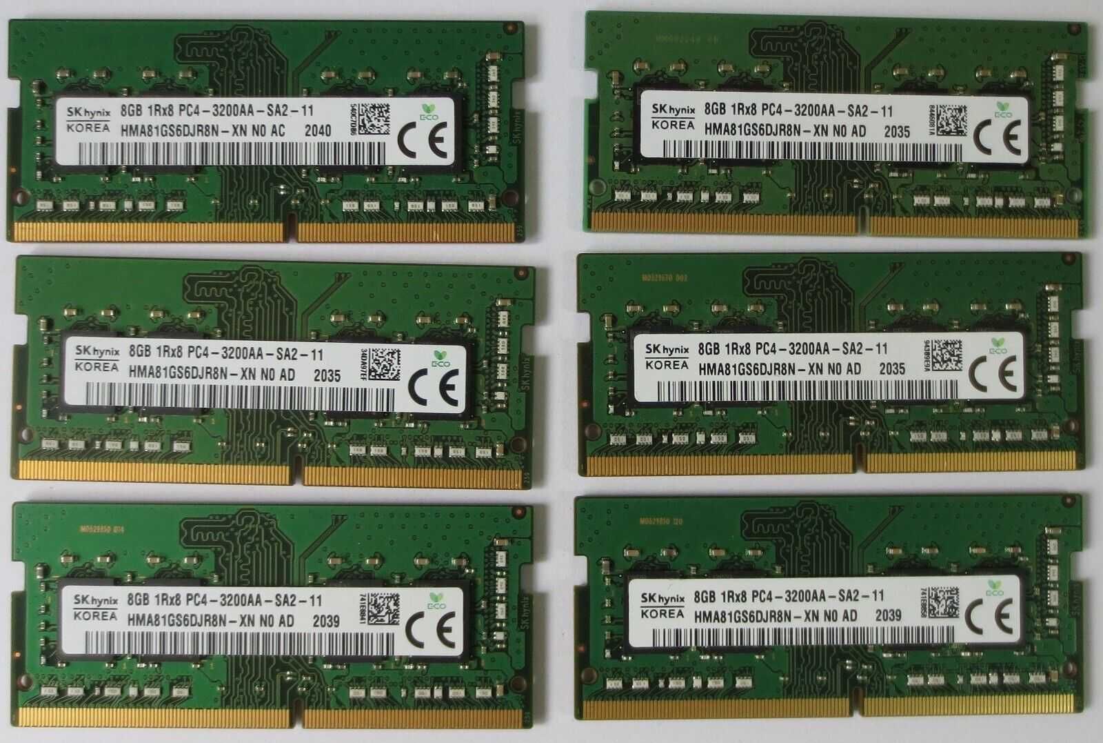 Память PC4 SODIMM DDR4 4Gb, 8Gb, 16Gb ноутбук бренд