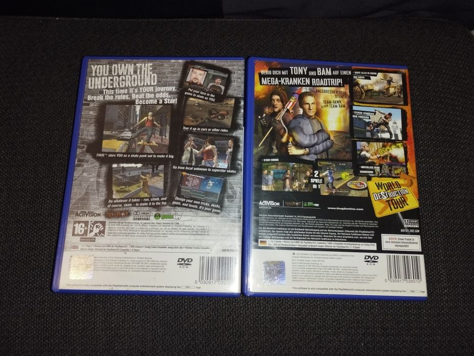 PS2 Tony Hank's Underground 1 e 2 - LER DESCRIÇÃO