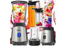 Blender Kielichowy Mikser Do Smoothie Koktajli 2 Bidony 1500W