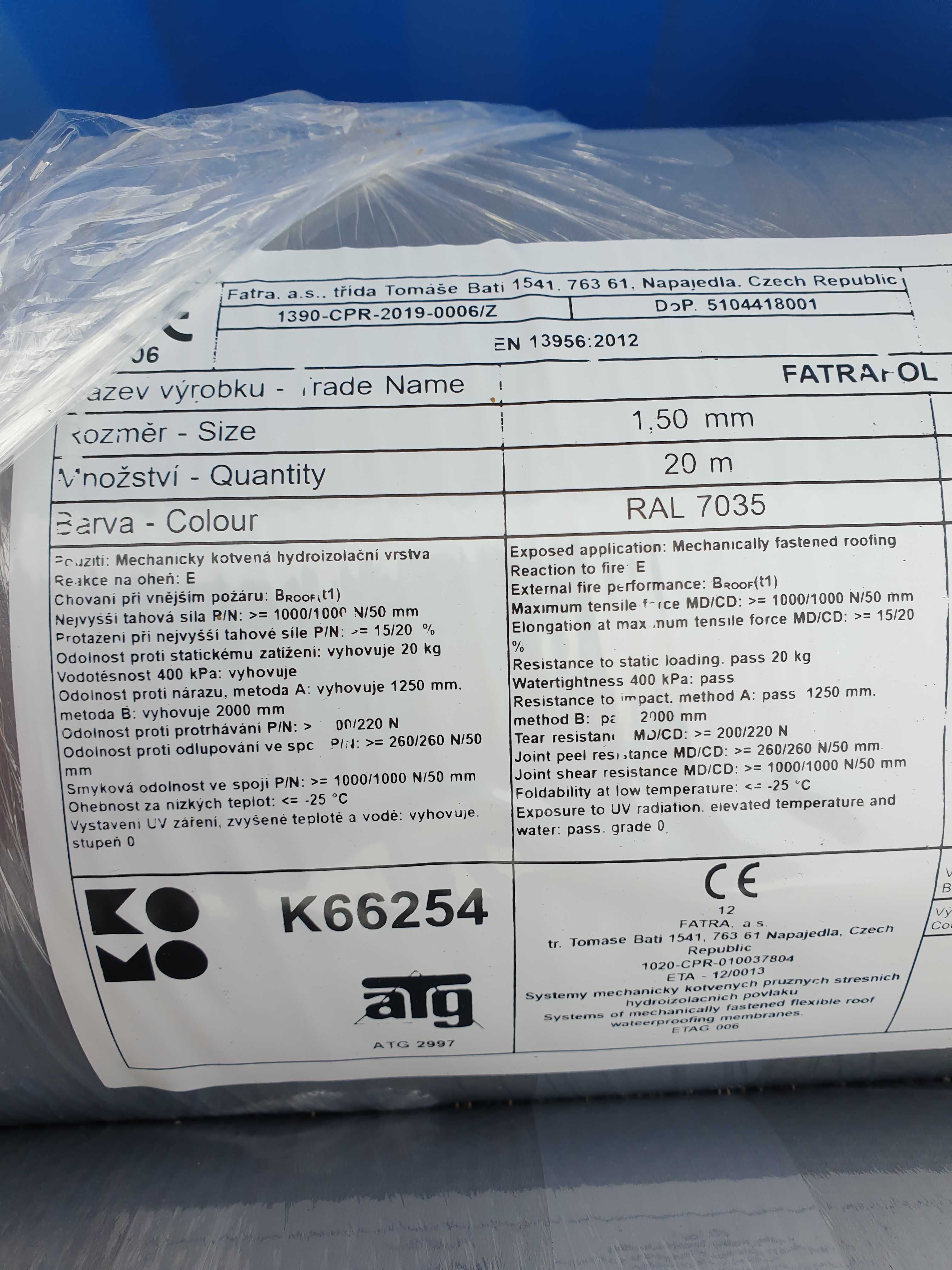 Membrany i folie PVC EPDM Protan Fatrafol BAUDER od ręki TARAS DACH
