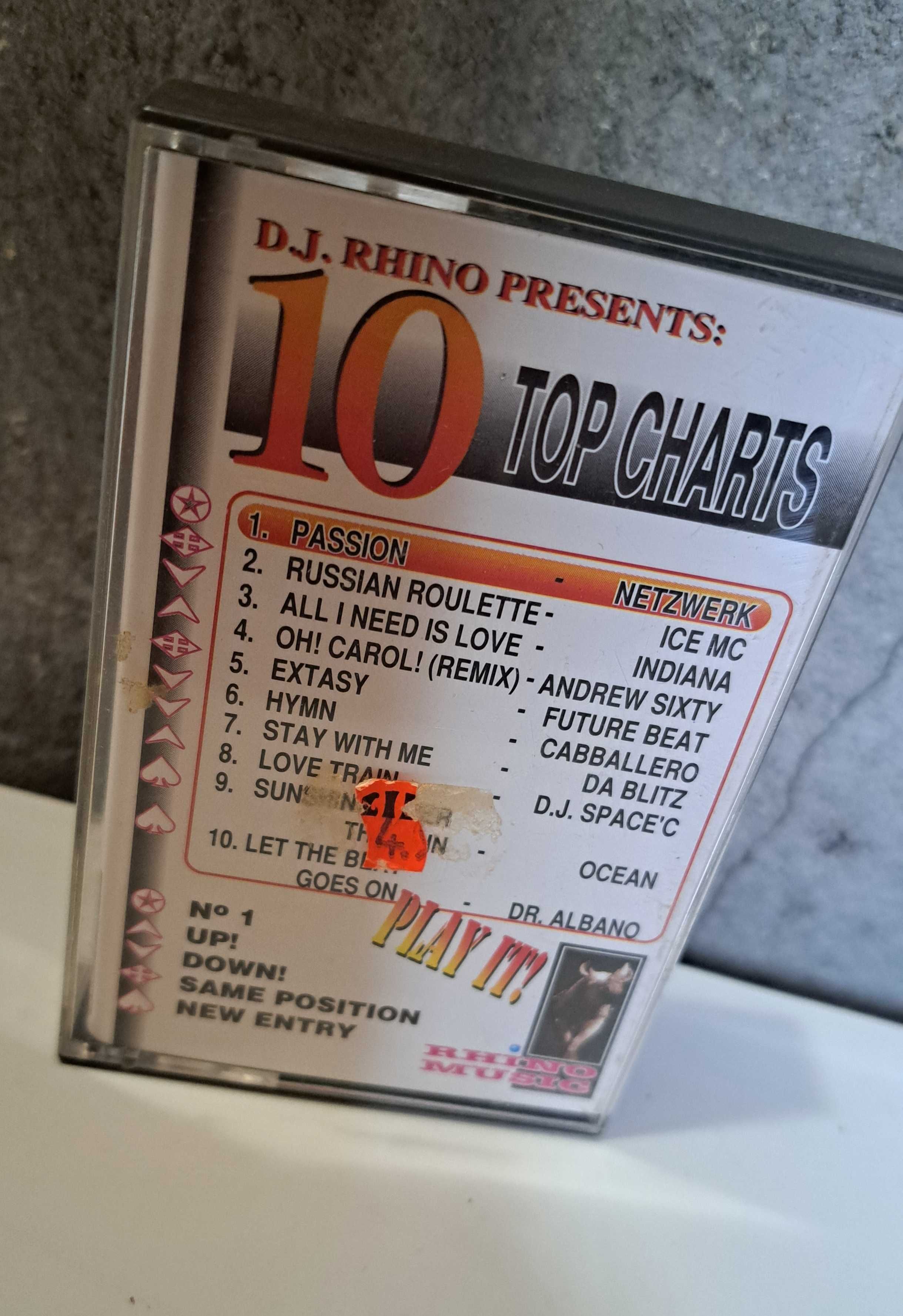 D.J. Rhino 10 top charts kaseta audio