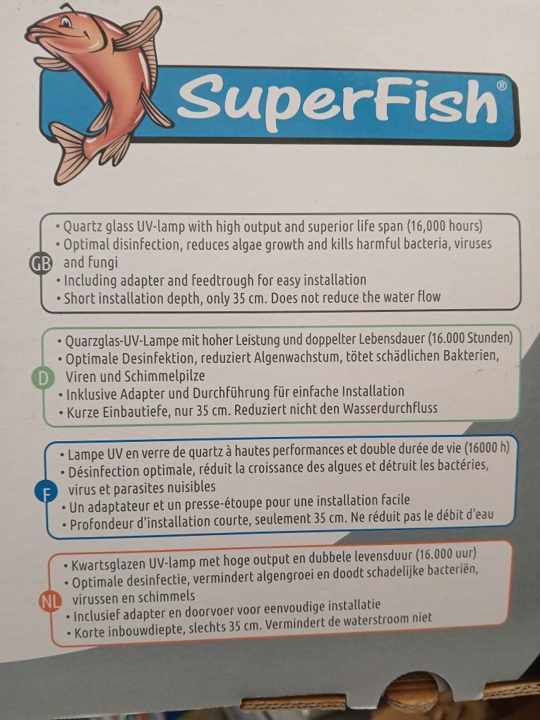 SuperFish lampa UVC 40W