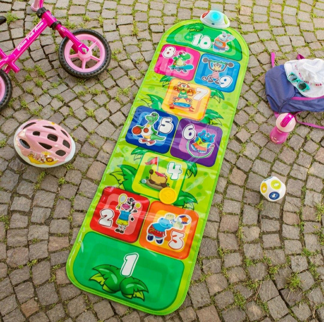 mata grająca interaktywna Chicco Jump & Fit playment gra w klasy