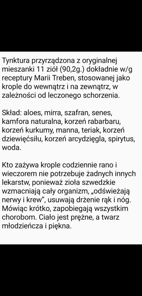 Zioła szwedzkie 200ml.
