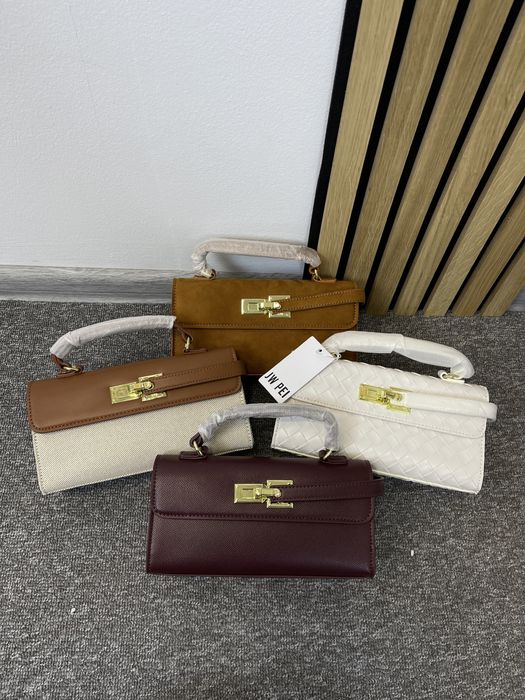 Сумки JW PEI бургунді, коричнева, біла