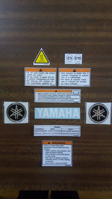 Наклейки предупреждения мотоцикла Honda Suzuki Yamaha Kawasaki бирки