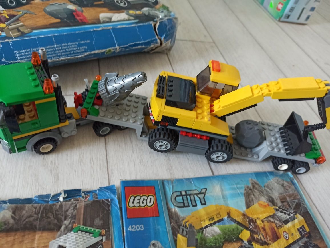 LEGO 4203 koparka transportem komplet unikat