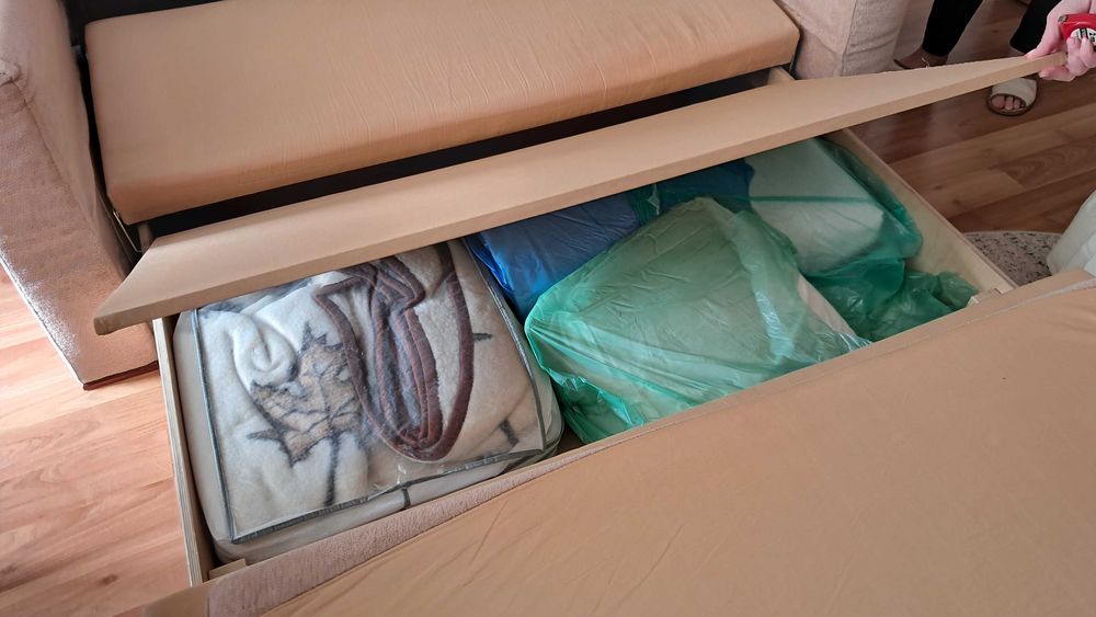 Sofa rozkładana z funkcją spania