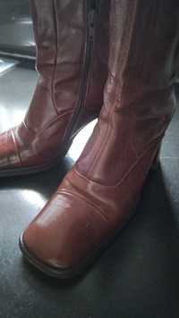 Botas vintage castanhas 36