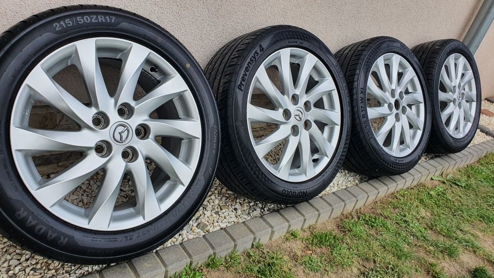 Koła Letnie felgi 7,5mm 17" MAZDA 6gh CX5 5x114,3 BDB STAN cx3, 5, 7