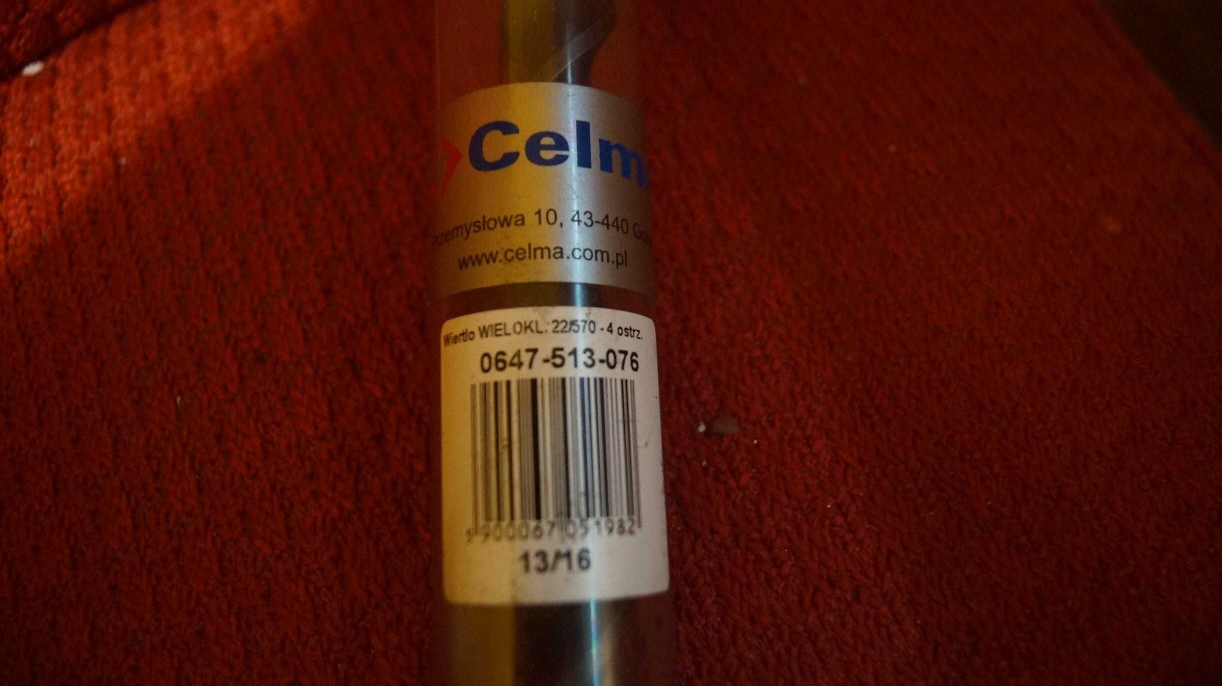 Wiertło Celma wieloklin widiowe do betonu 4-ostrz 22/570 oryginał 13M6