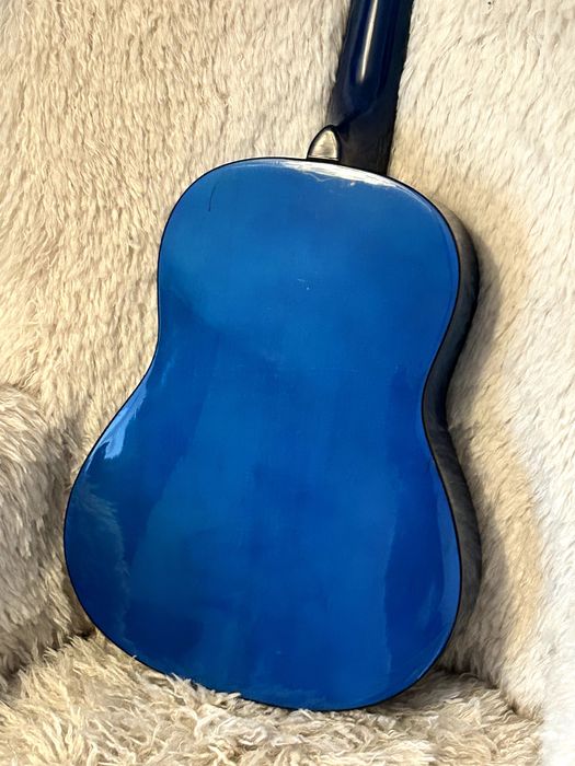 Gitara klasyczna Alvera 3/4 niebieska – GOTOWA DO GRY, Nowe struny