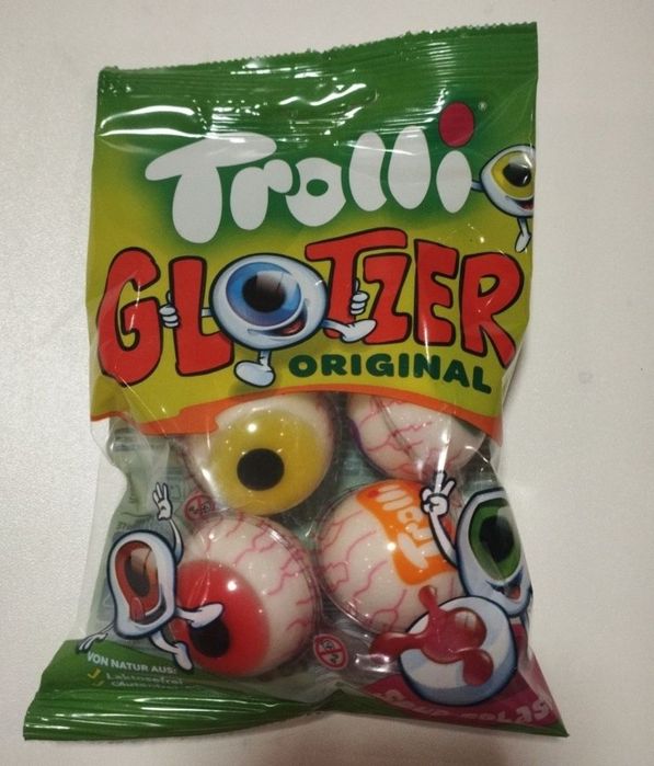 Halloween oczy żelki party cukierek albo psikus