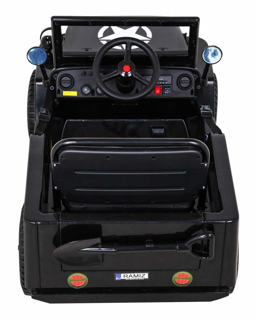 Auto autko Pojazd Retro Wojskowy 4x4 na akumulator dla dzieci