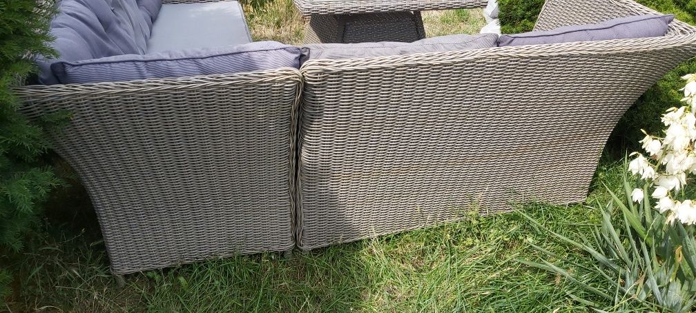 Zestaw ogrodowy ratanowy balkon altanka ogród taras