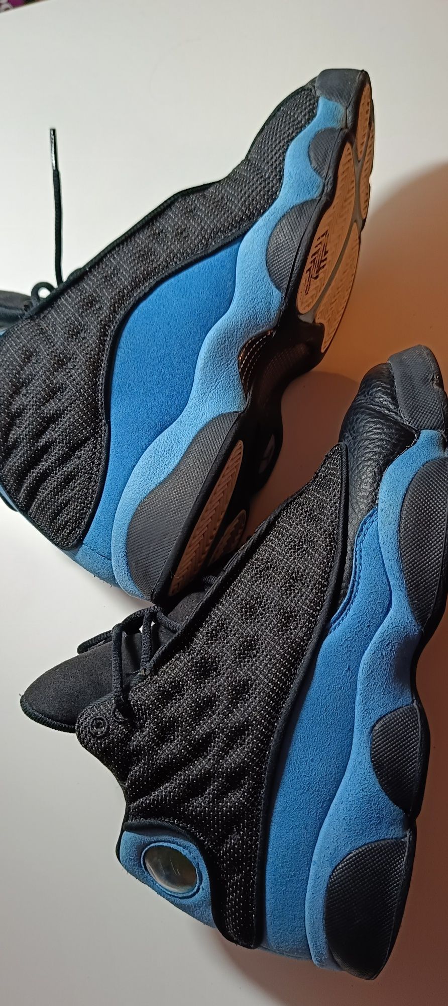 93.Buty Nike Air Jordan 13 Retro Black Blue-White