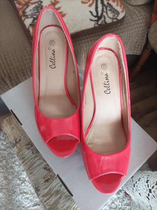 Szpilki na platformie roz 38 dl wk 24cm