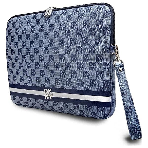 Pokrowiec na laptopa DKNY Sleeve Checkered Pattern Printed Stripes 14"