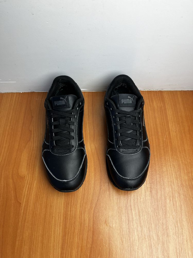 Кроссовки Puma размер 37.5 оригинал кожаные чёрные женские спортивные