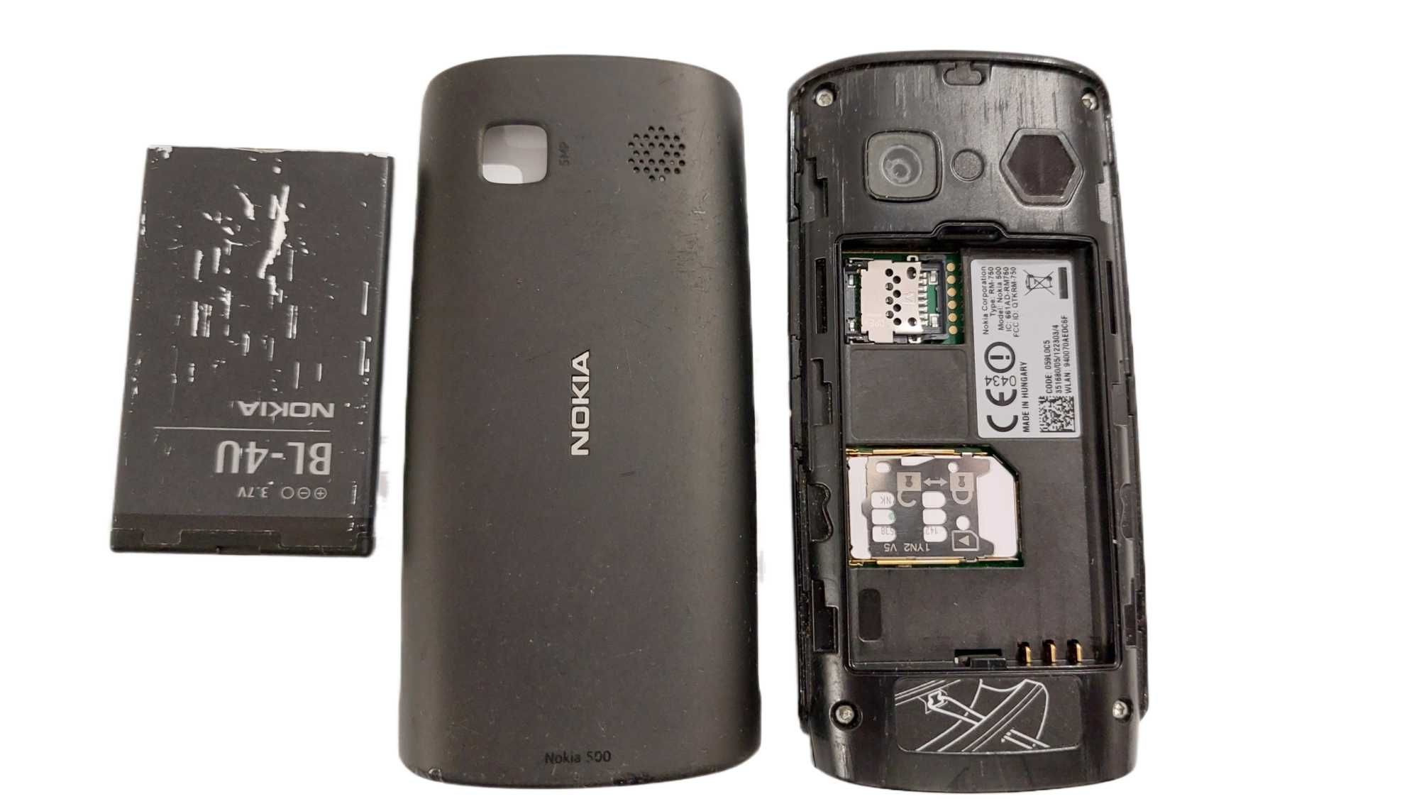 Sprawny smartfon telefon Nokia 500 (RM-750)