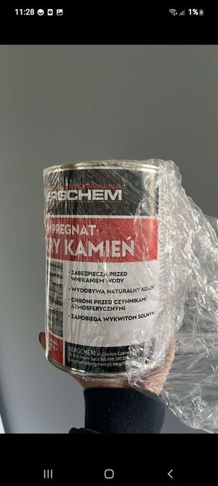 Impregnat mokry kamień, kamien,beton,cegla  1l bergchem