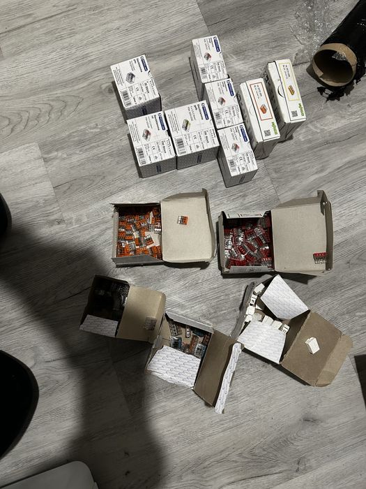 Szybkozłączki Wago i inne x13 paczek