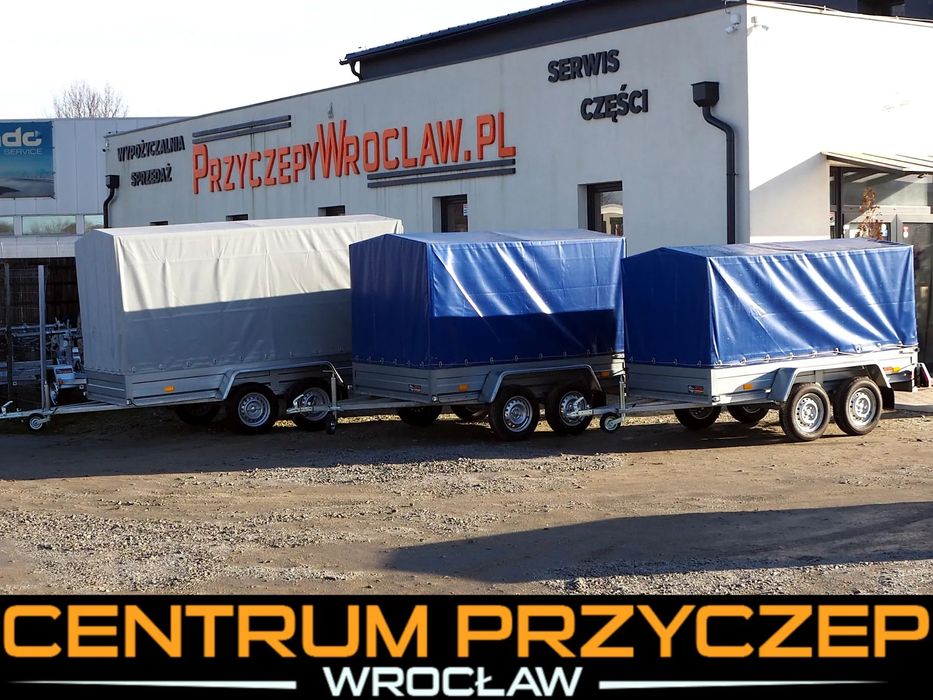 Rydwan EURO C750 / 2 OSIE / NIEHAMOWANE / Z PLANDEKĄ / BEZ PLANDEKI / DMC: 750 KG  Nowa, Przyczepa Lekka