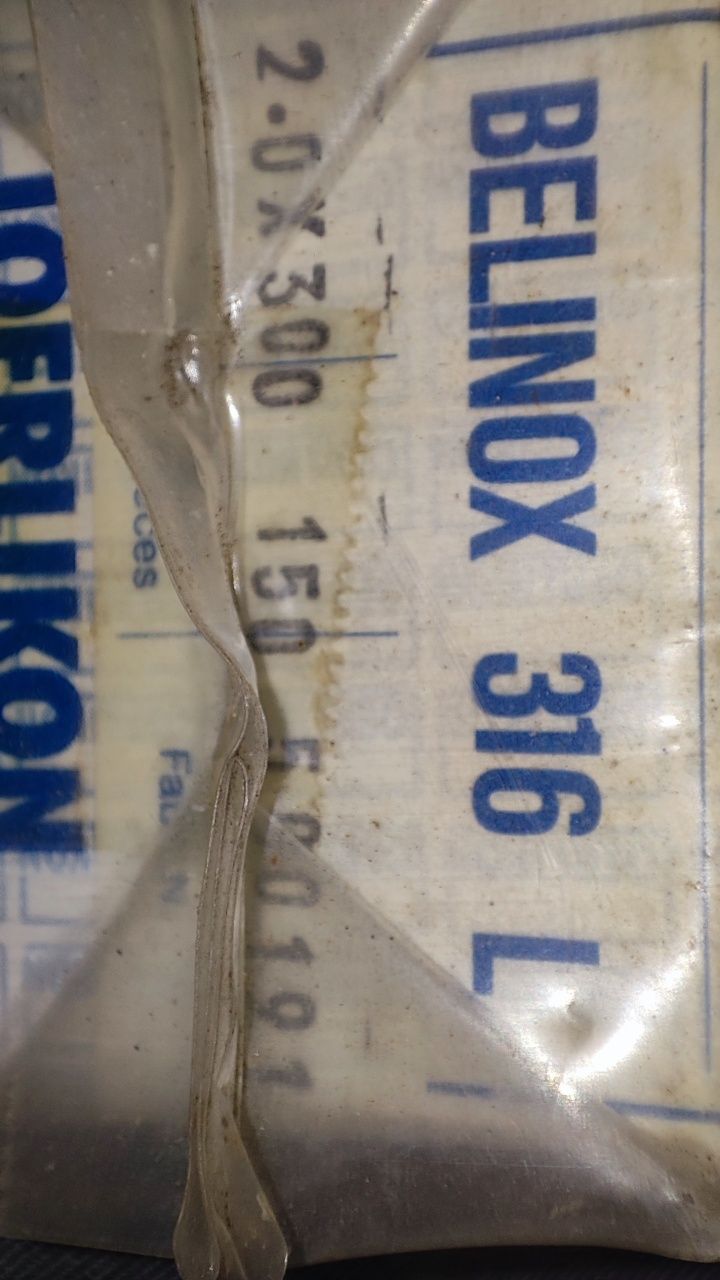 Elétrodos inox 316l