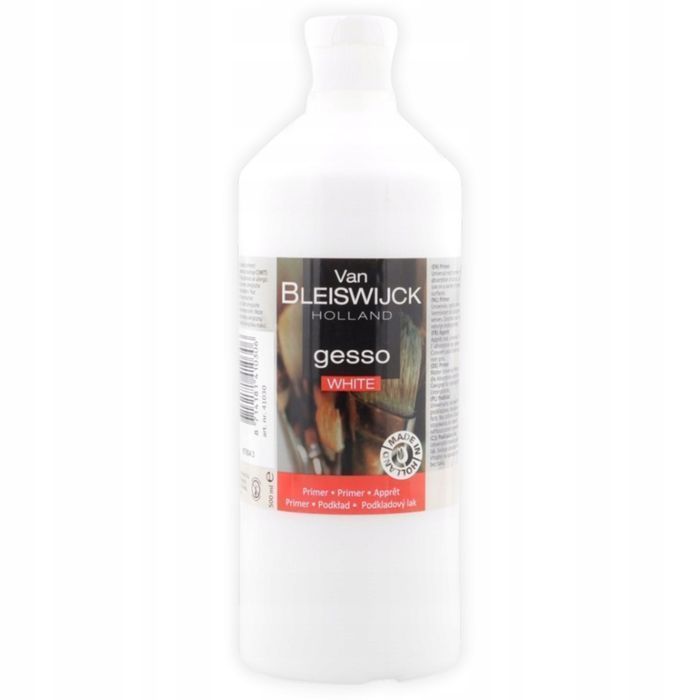 Gesso Biały Podkład Malarski Werniks Grunt 500 Ml Van Bleiswijck