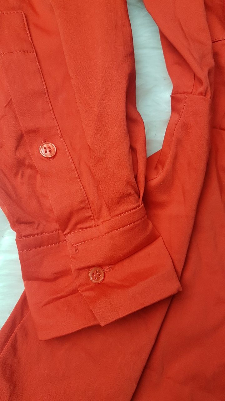 Sukienka koszulowa tunika czerwona Zara rozmiar XS