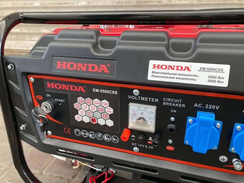 Бензогенератор HONDA EM5500 5.5 кВт з електростартером генератор ватт