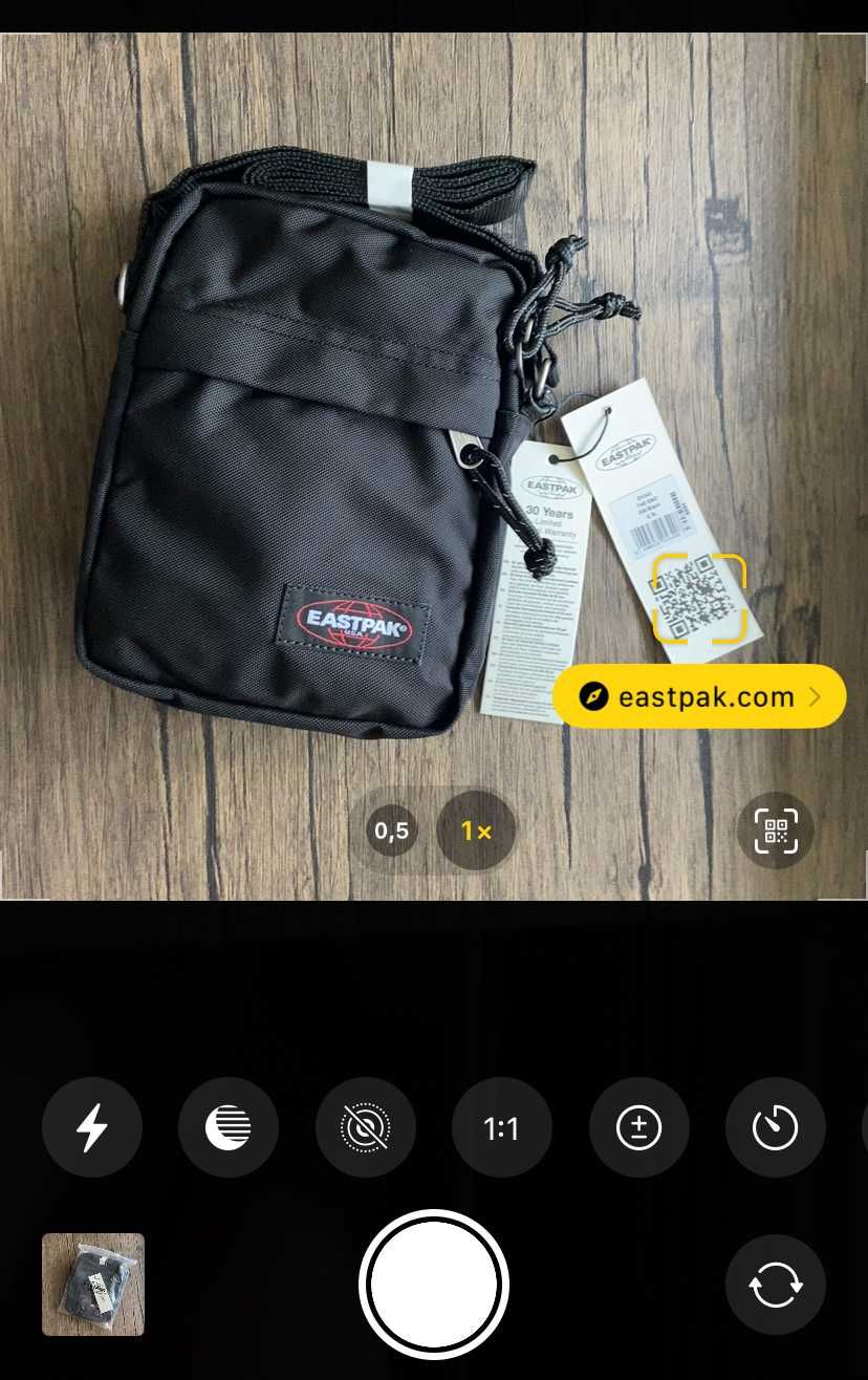 Месенджер, сумка Eastpak black - чорного кольору, оригінал.