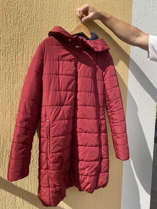 Куртка/пальто для вагітних осінь/ зима my secret розмір М бордо