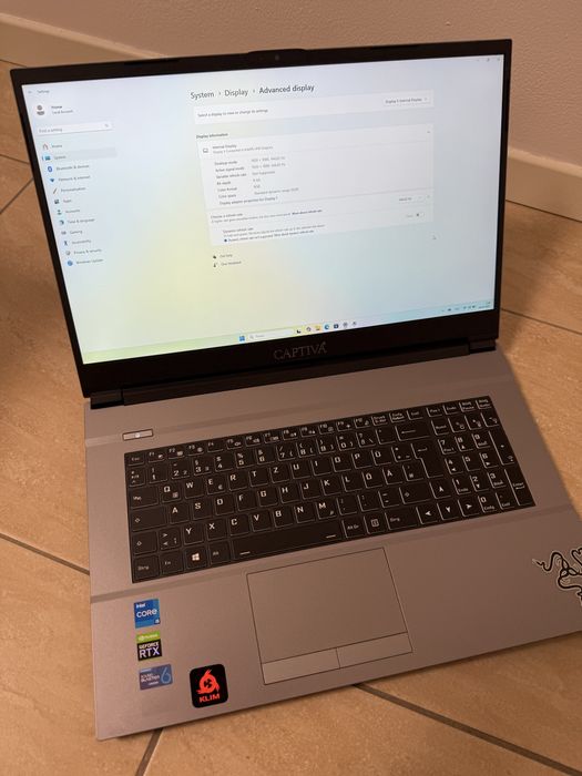 Игровой ноутбук Сaptiva (core i5, rtx 3060