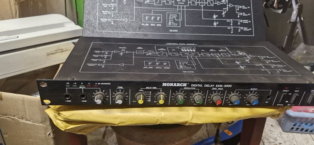 Monarch EEM-3000 Digital Delay Studio Rack Unit Echa Sprawny