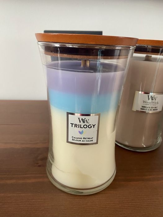 Zestaw 3 dużych świec Woodwick  609 gram